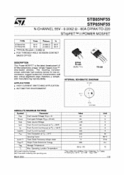 DataSheet STB85NF55 pdf